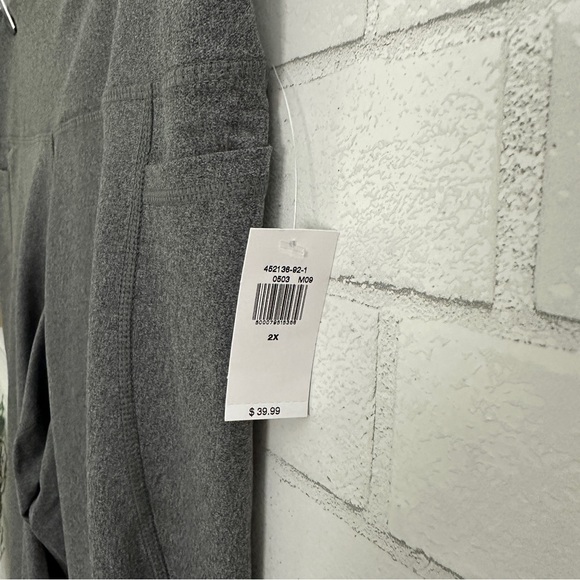 OLD NAVY Gray High-Rise 7/8 Ankle Powersoft Leggings - Picture 4 of 8